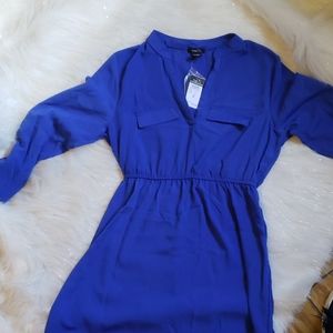Rue 21 Blue Tunic LongSleeve Dress. Sz M